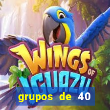 grupos de 40 dezenas da quina